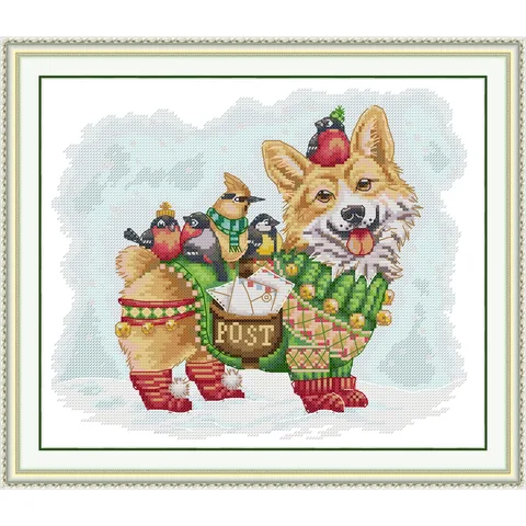 Soulgift Набор для вышивки крестом "Маленький почтальон"