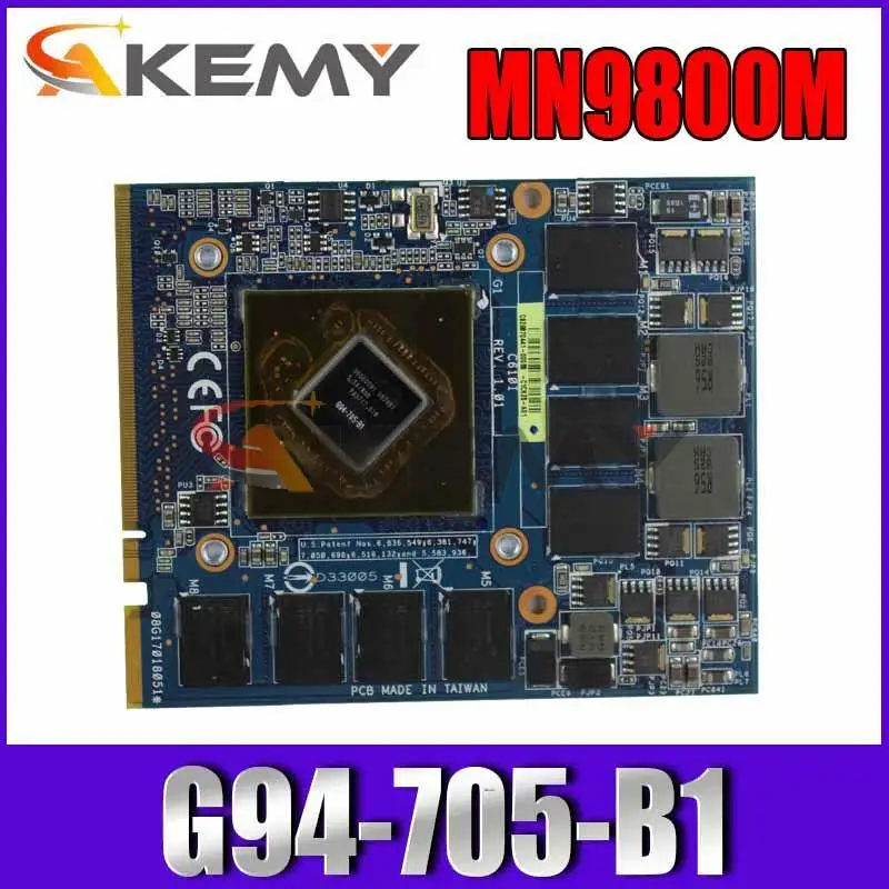 

Оригинальная видеокарта Akemy для ноутбука Asus MN9800M, фотографическая карта
