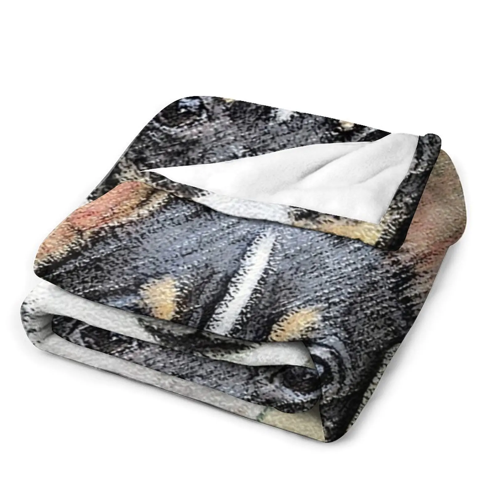 Игрушечное одеяло Лисик-терьер милое клетчатое теплое зимнее индивидуальный