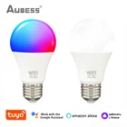 Tuya 15 Вт Wi-Fi RGBCW умная лампа затемнения с регулируемой яркостью и функцией таймера лампа голосовое управление Работа с Alexa Google Home Яндекс Алиса