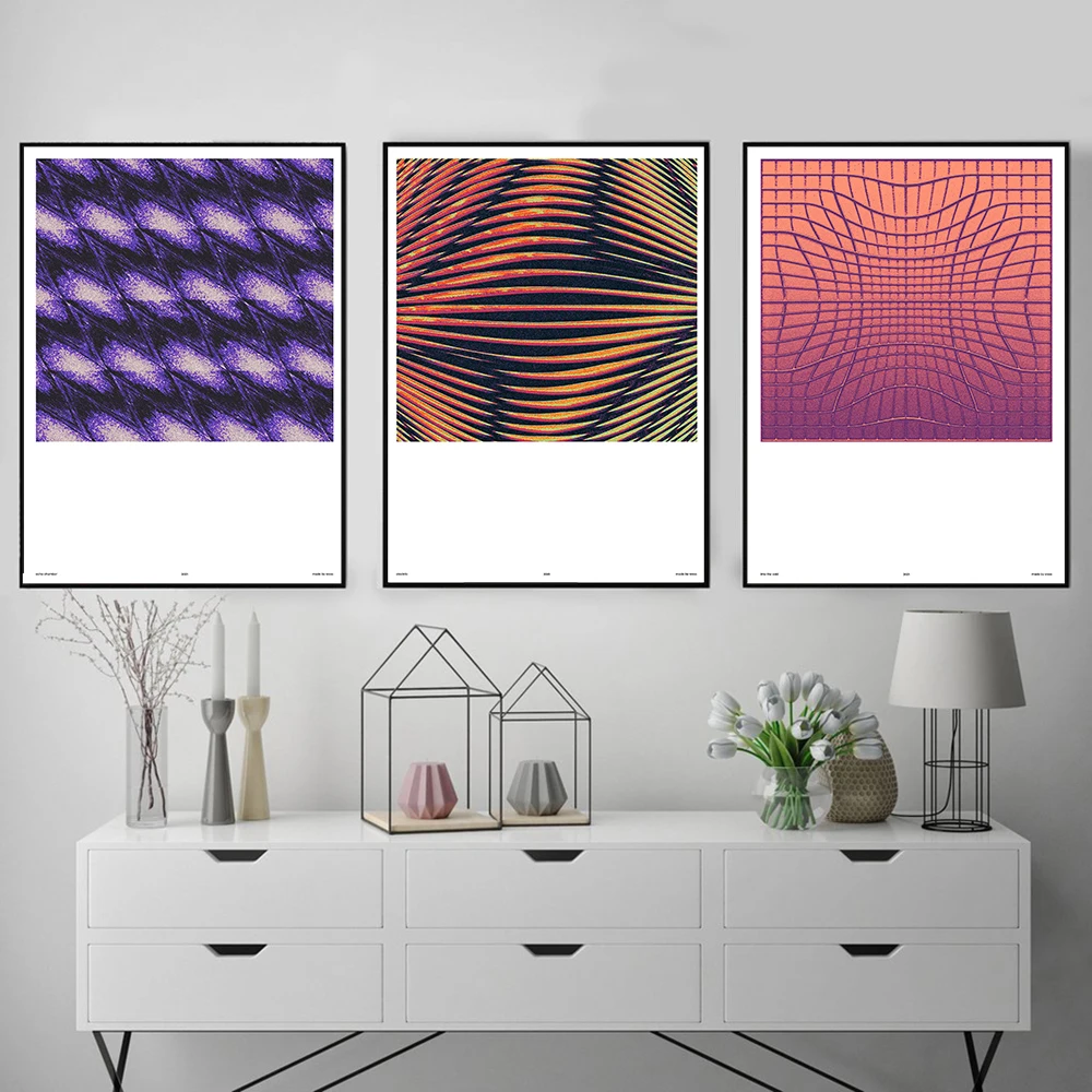 Moodswings Оригинальные изделия из изображений изобразительного искусства Giclee Постер для абстракционизма Эхо-камера Нереальная линия Холст Живопись Северная домашняя декорация на.