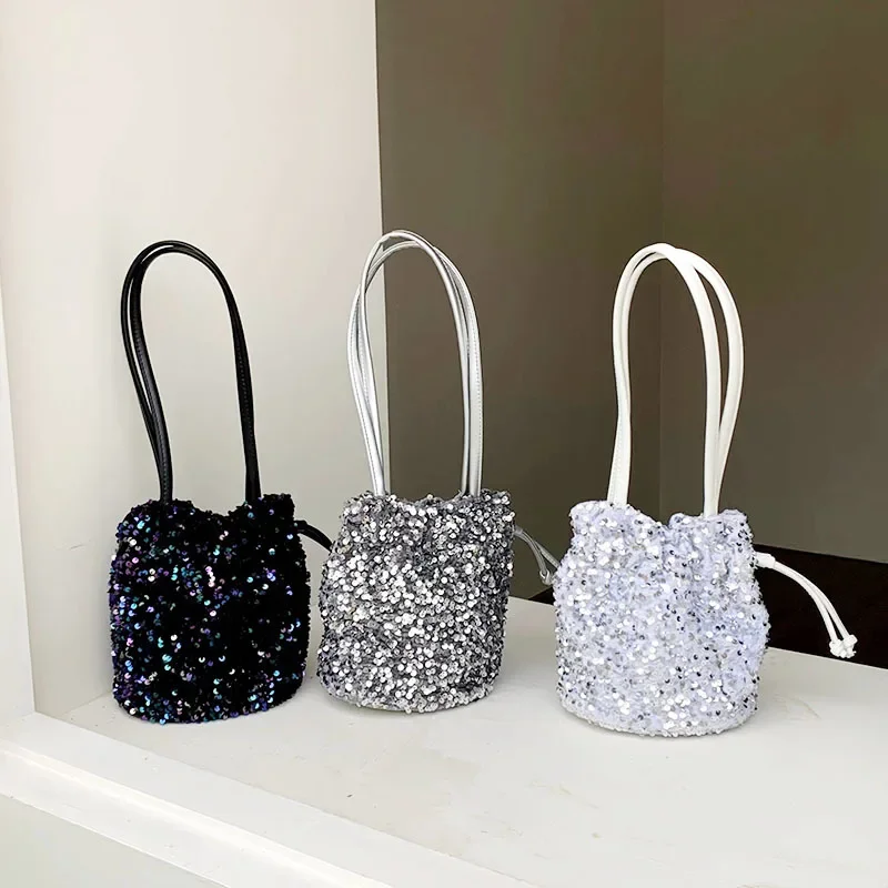 Модная нишевая женская сумка в корейском стиле с блестками высококачественная