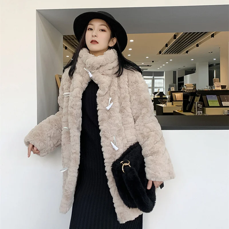 Fur Coat Women's Coat h Jacket Female Coat Winter Women's Jacket Women's Winter Coats 2022 Fur Coat Women Teddy Bear Coat