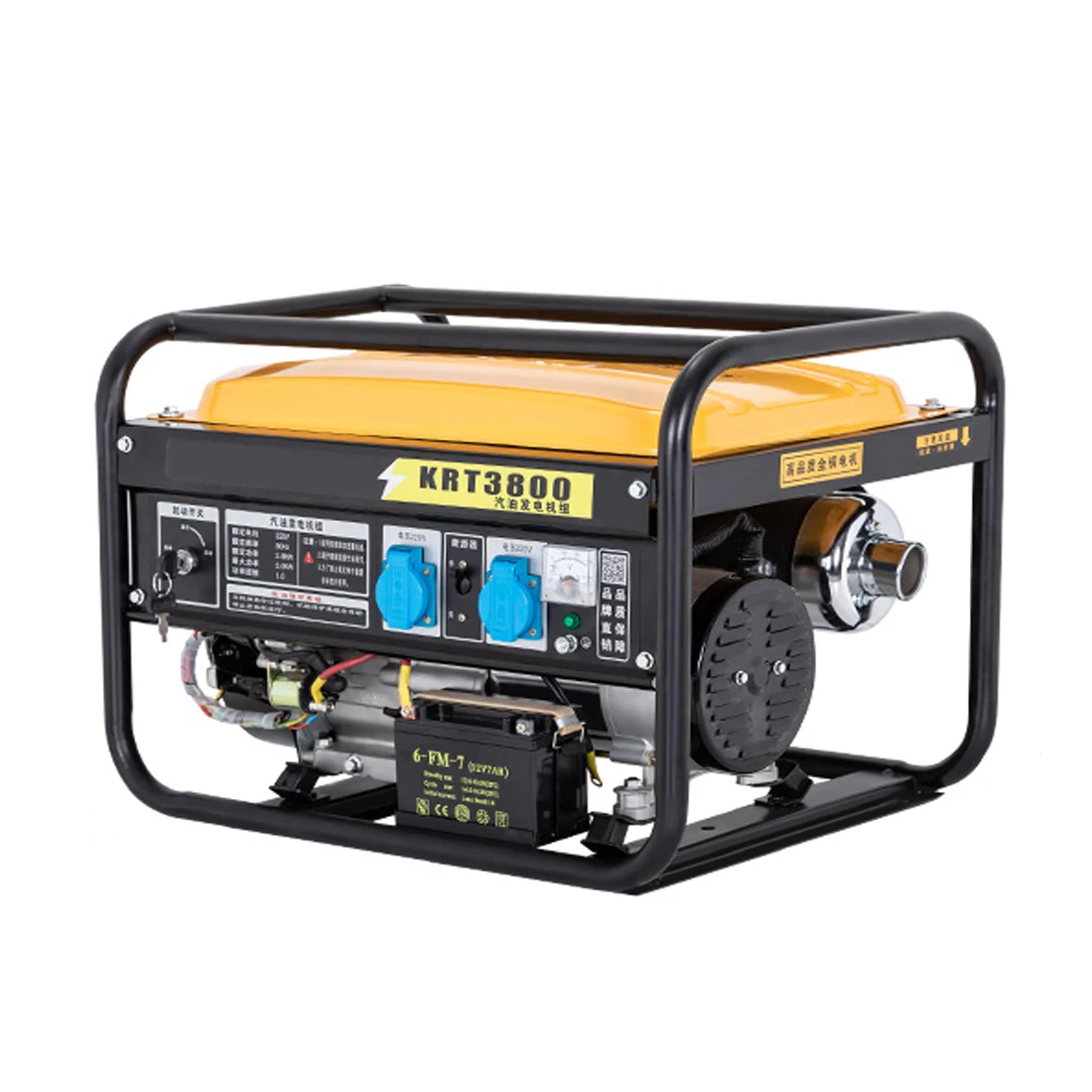 

220V household small single-phase 3KW/5/6/8/10 kw three-phase 380V gasoline generator outdoor mute