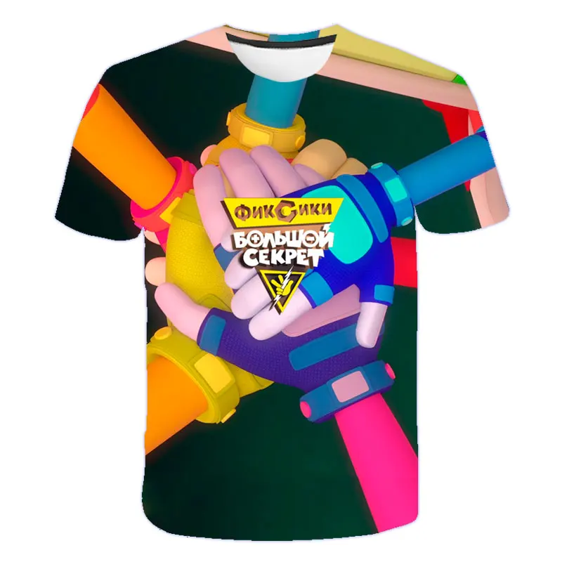 

New Boys Girls Tops Fixies Tee Tops For Kids Short Sleeve T-shirt Kids Clothes Children Boys Tshirt Toddler Summer Clothing