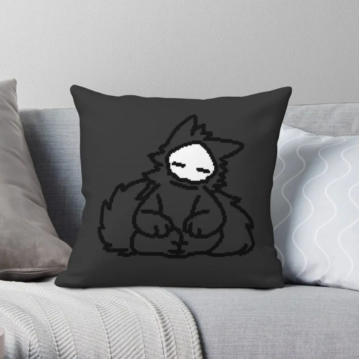 

Changed Puro Sleeping Sprite Square Pillowcase Polyester Linen Velvet Creative Zip Decorative Car Cushion Case