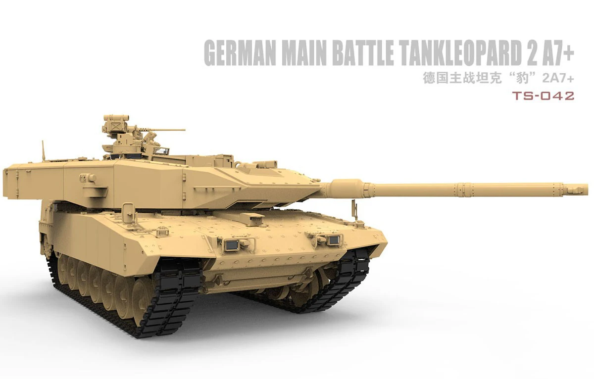 Фото Meng TS-042, масштаб 1:35, немецкий основной боевой танк Leopard 2A7+, пластиковый сборный конструктор. №4