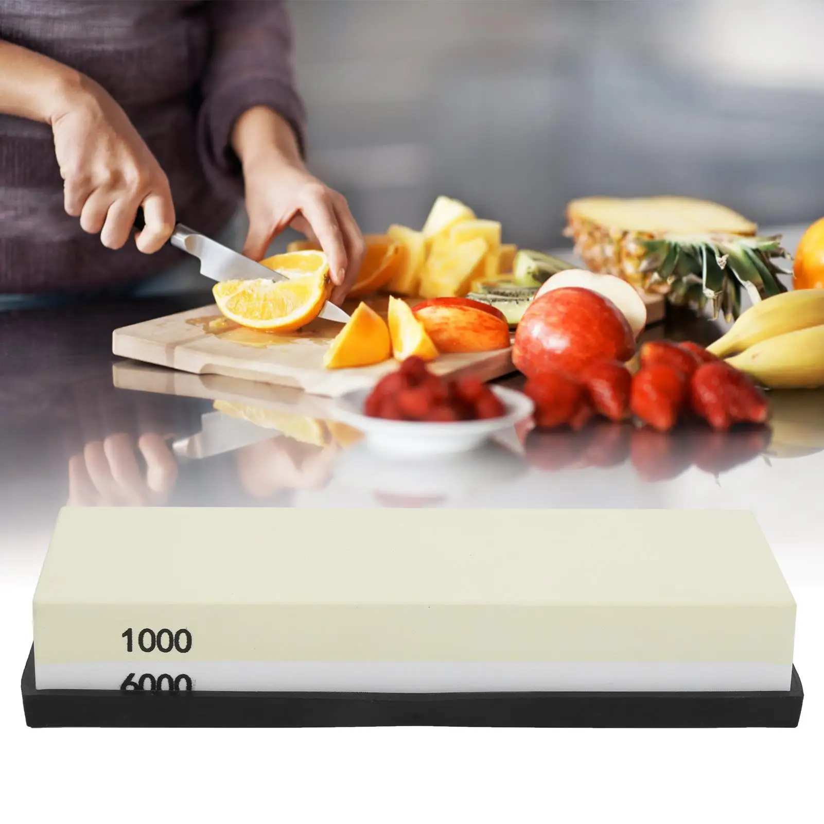 Двусторонняя точилка для кухонных ножей точильный камень зернистость 400/1000 1000/6000