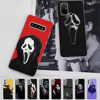 maiyaca ghostface scream phone case for samsung s21 a10 for redmi note 7 9 for huawei p30pro honor 8x 10i cover