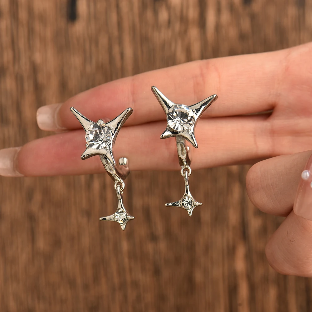 Lost Lady New Fashion Trend Personality Water Drop Earrings Same Model Women's Alloy Earrings Jewelry Wholesale Direct Sales