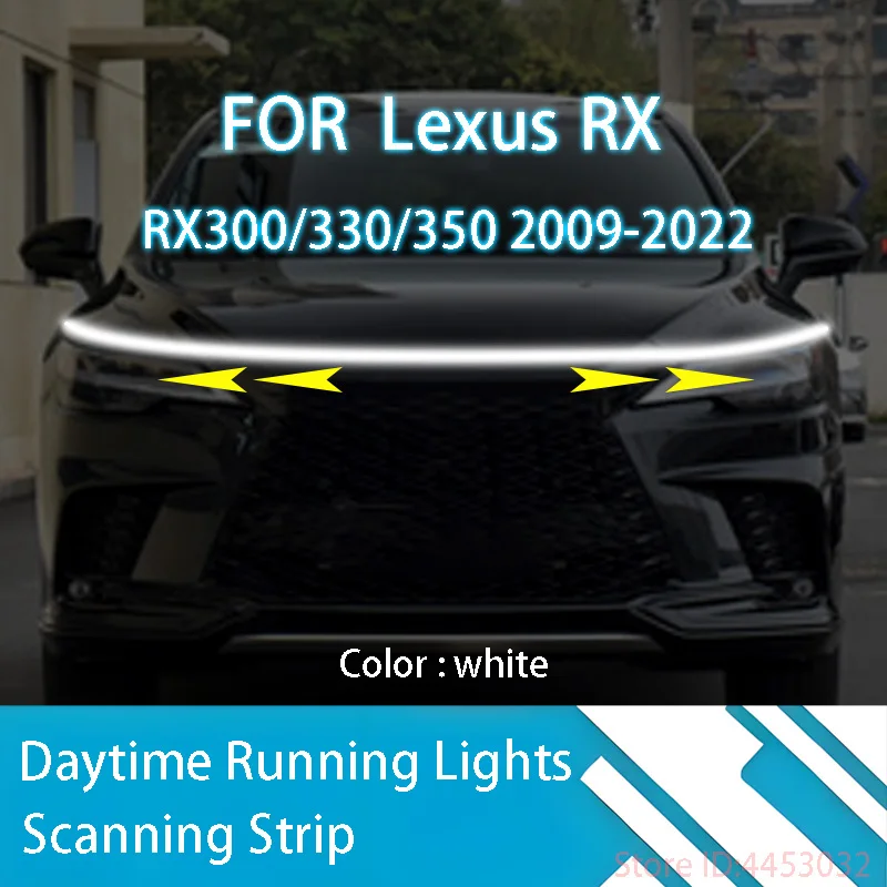

Для Lexus RX RX300/330/350 2009-2022 Φ дневные ходовые ранцы с диагональю запуска автомобиля DRL направляющая декоративная окружающая лампа 12 В