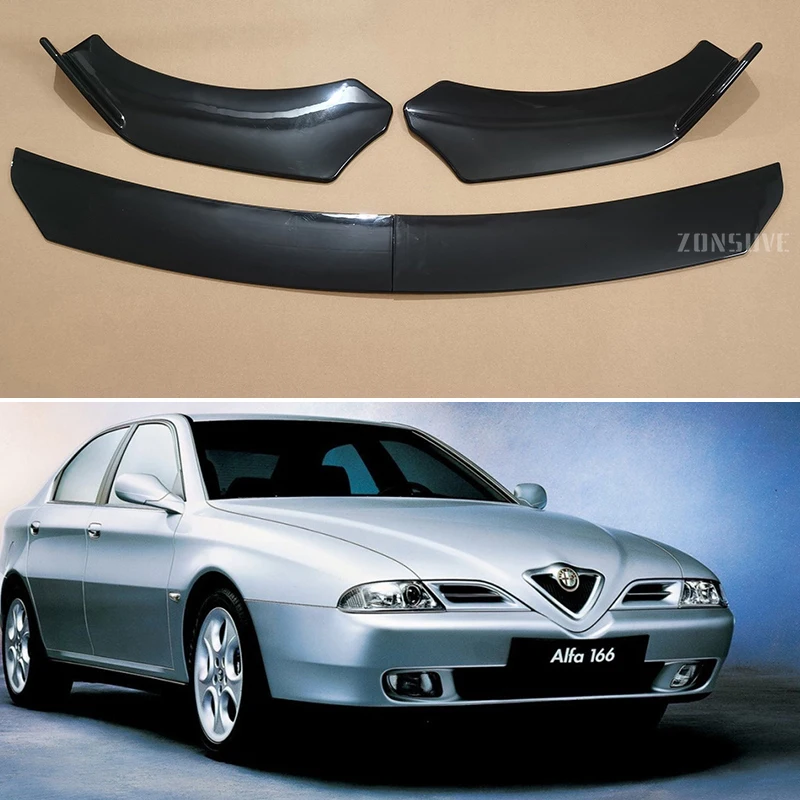 Для Alfa Romeo 166 1998-2004 года передний бампер сплиттер для губ спойлер комплект кузова