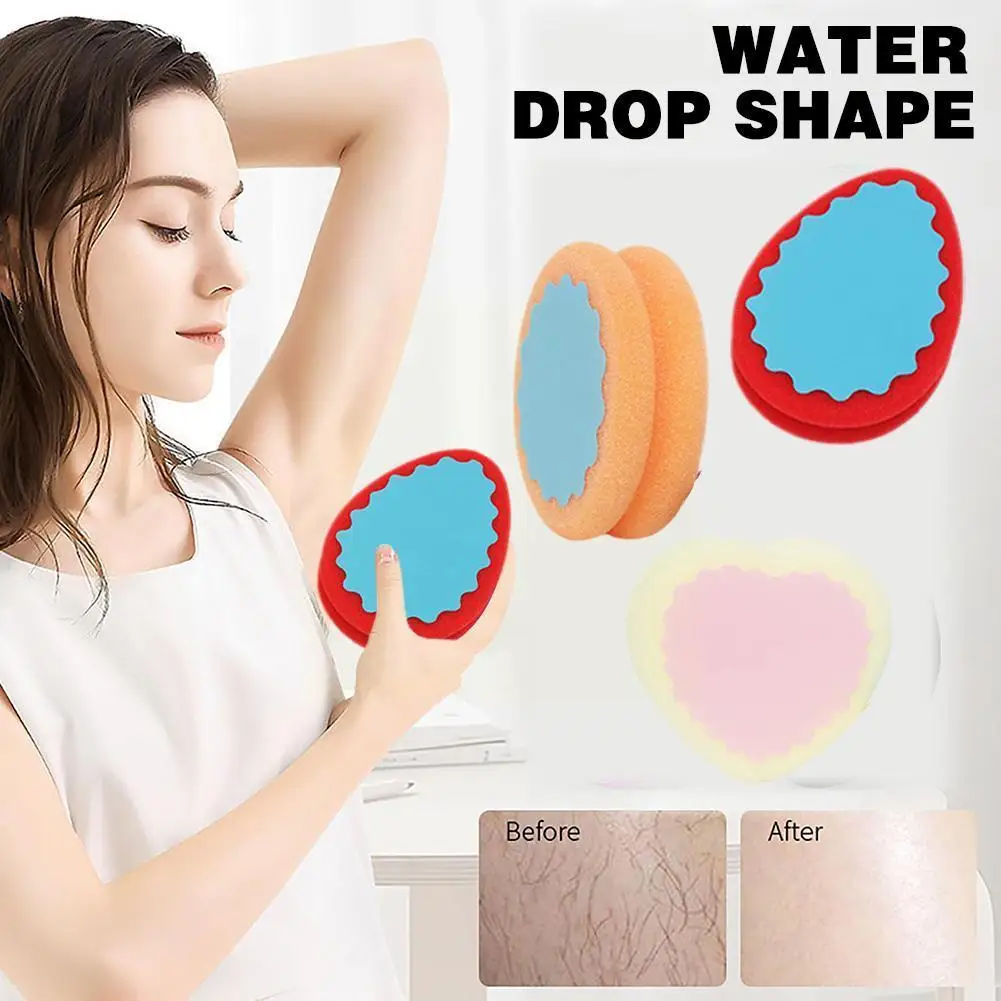 

1pcs Random Magic Painless Hair Removal Depilation Sponge Pad Save Way To Remove Hair For Not Very Hard Hair Remove Tool R0Q1