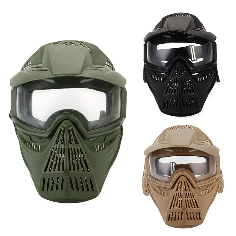 

Outdoor Lens Mask Full Face Breathable Cs Hunting Army Airsoft Protection Masks Accessories