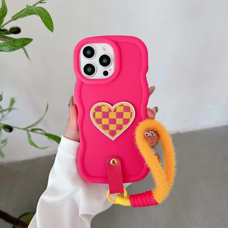 Heart Fur Rope Waves Soft Phone Case For Xiaomi Redmi 13C 5G 12C 10C 9C 12 10 9 8 8A 9A 9AT 9T 10A 11A A1 A2 Plus A3 4G Cover