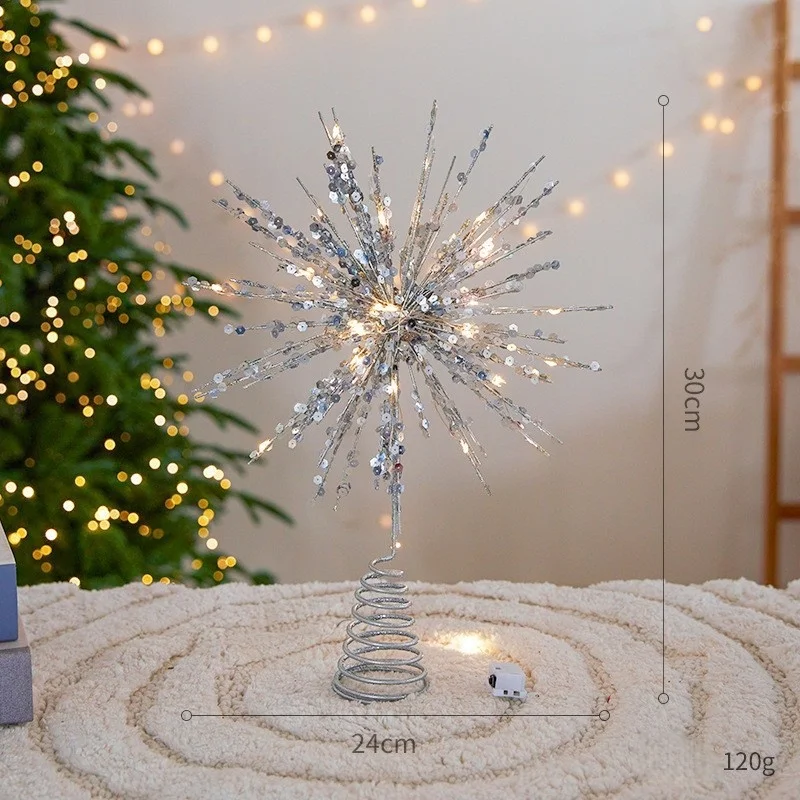 

Светящийся снежинка топпер для рождественской елки