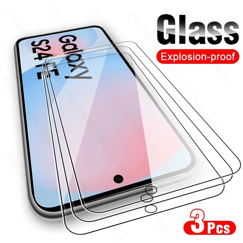 Защитное стекло для Samsung S24 FE зеркальное закаленное защиты экрана SamsungS24FE S 24 24FE