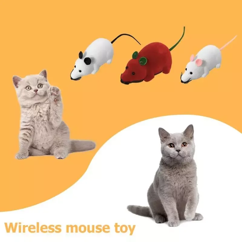 

Mice Toy Wireless Remote Control RC Electronic Rat For Cat Puppy Kitten Funny Pet Cat Toy Simulation Mouse Pet Product New