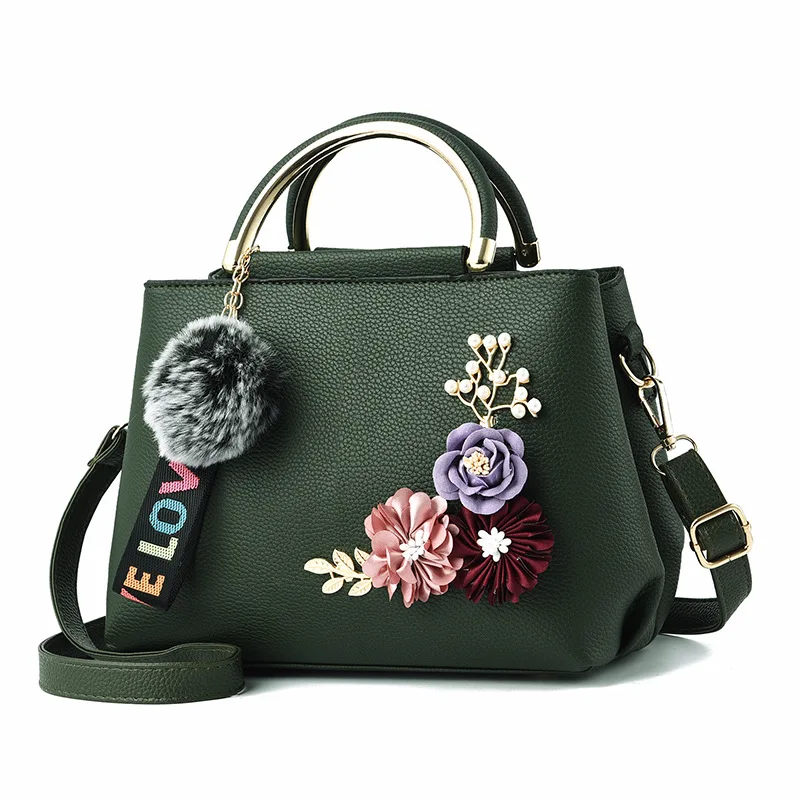 Fashion Luggage &Bags Women's Handbags Crossbody Trendy NEW Flower Beautiful PU Waterproof Casual Shoulder  Ladies Bolsos
