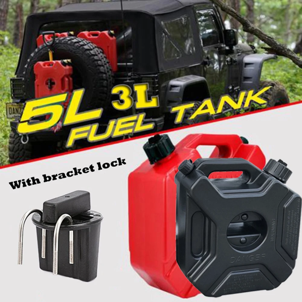 

3/5L Petrol Jerry Can Gasoline Diesel Fuel Tank Container Scooter Motorcycle Petrol Can Backup Fuel-jug With Lock & Key Atv Quad