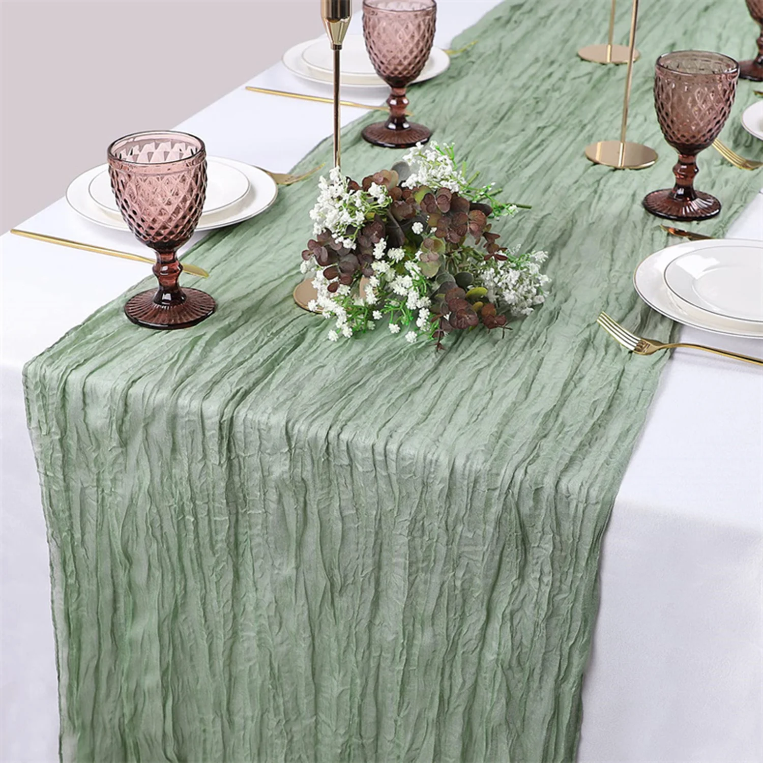

Christmas Felt Table Runner Polyester Bohemian Style Table Runners Solid Color Dining Wedding Home Table Decoration