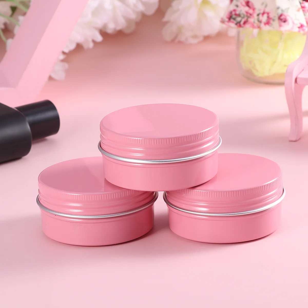 

24Pcs Aluminium Boxes Ointment Travel Containerss Tea Containers Sample Holder for Home Travel 50ml