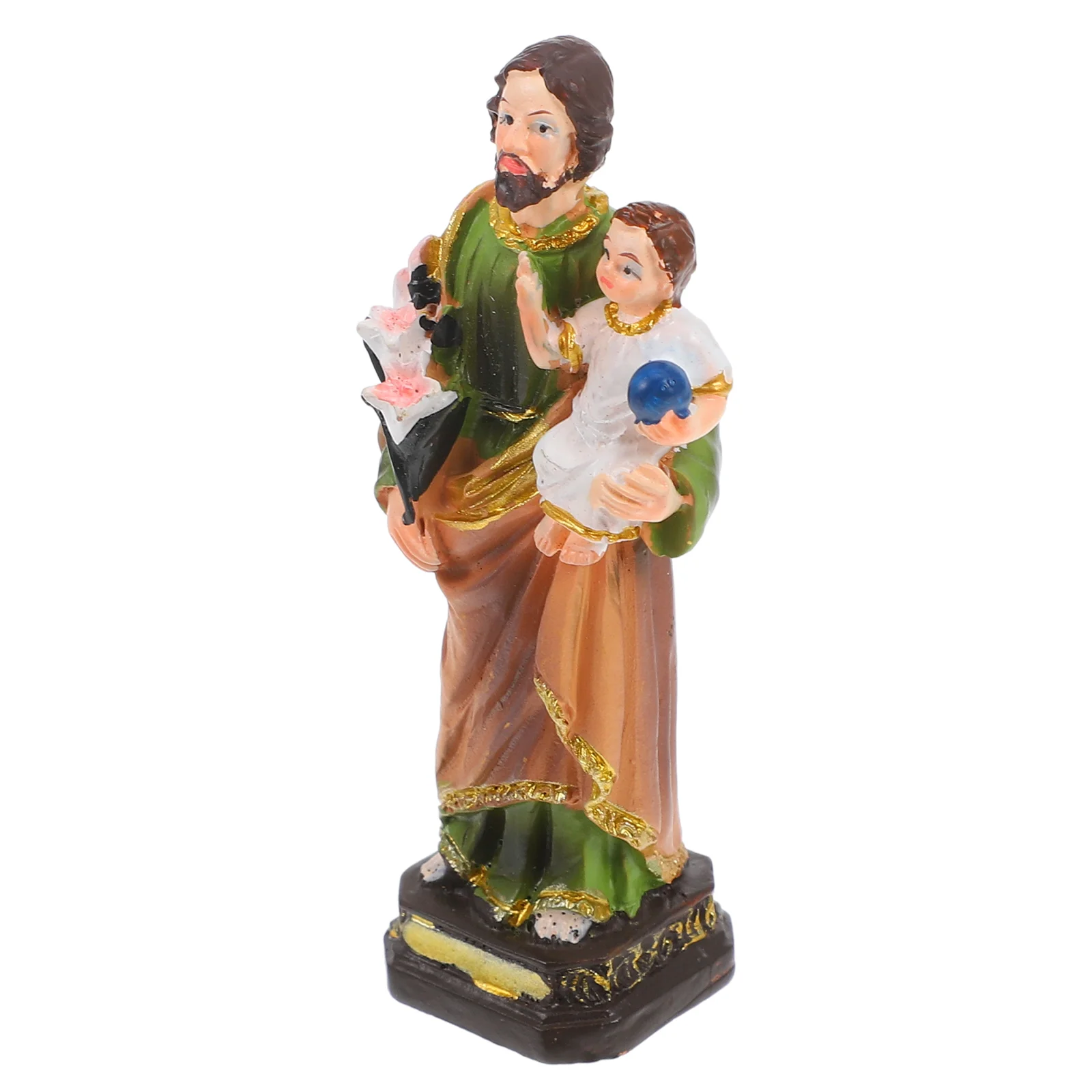 Украшение стола Иисуса мини-смола рождественские фигурки статуя рождения