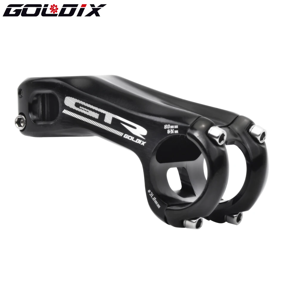 GOLDIX-Manillar de bicicleta de carretera y montaña GTR CNC, vástago negativo de 17 grados, 80, 90 y 100MM, next bikes, piezas de vástago bmx, envío gratis