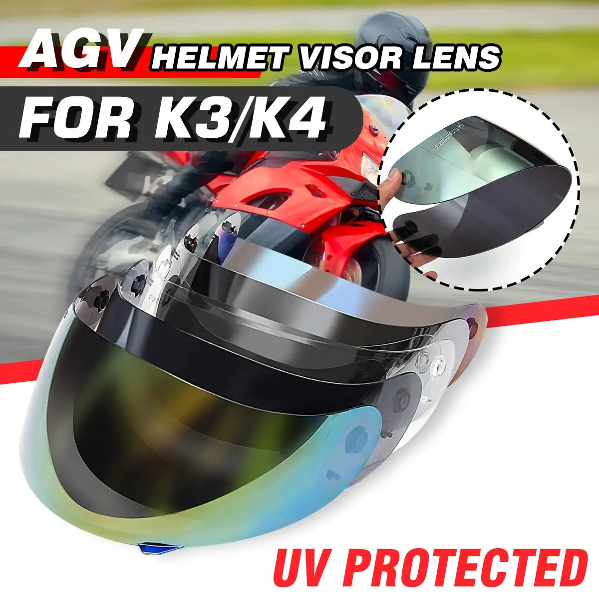 

Защитный козырек для мотоциклетного шлема AGV K3 K4