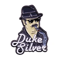 duke parks and recreation smooth jazz brooch metal badge lapel pin jacket jeans fashion jewelry accessories gift