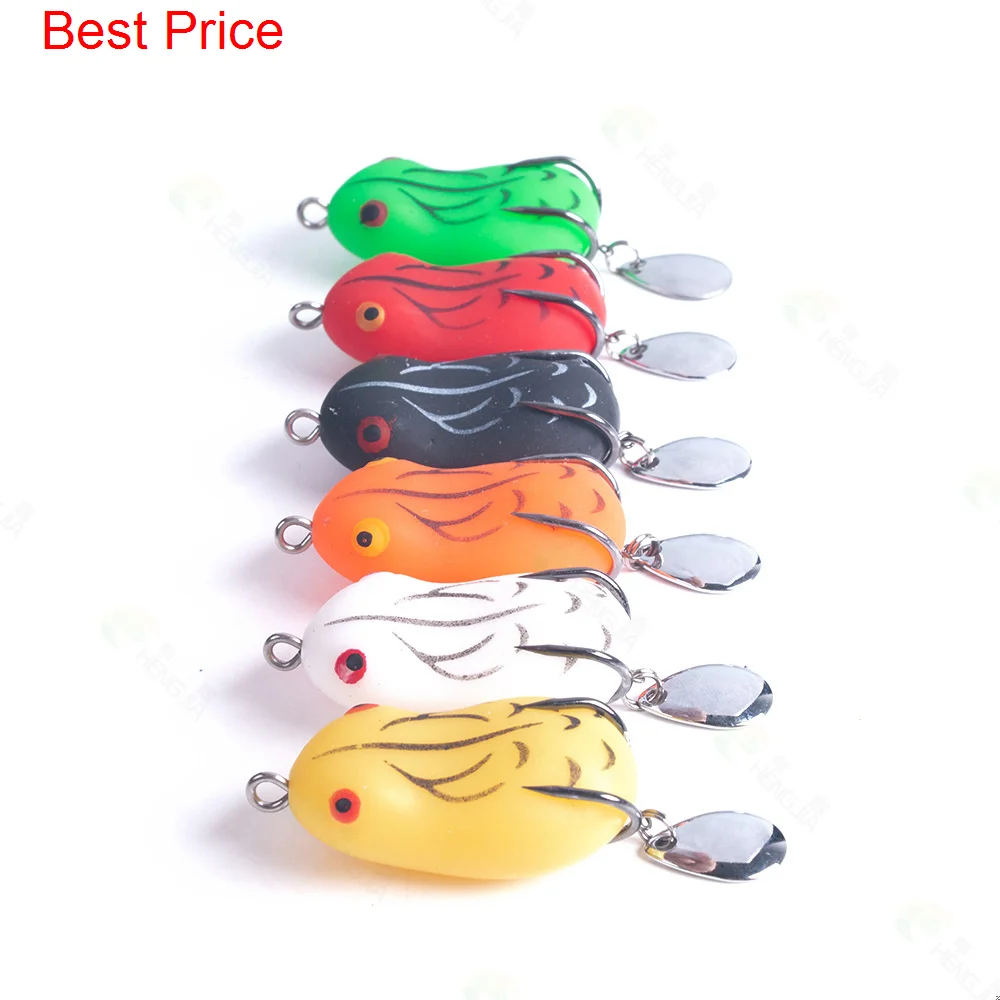 

200Pcs Road Yaliang Double Hook Thunder Frog 6-color Frog False Bait 8g/14g Soft Bait Egg Frog