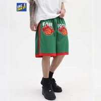 uncledonjm basketball shorts embroidery knee length urban shorts for men punk pants streetwear plus size shorts