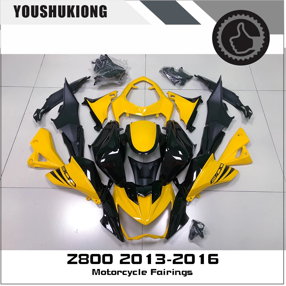 

Высококачественные Пластиковые обтекатели ABS для Z800 13-16 2013 2014 2015 2016 желто-черный