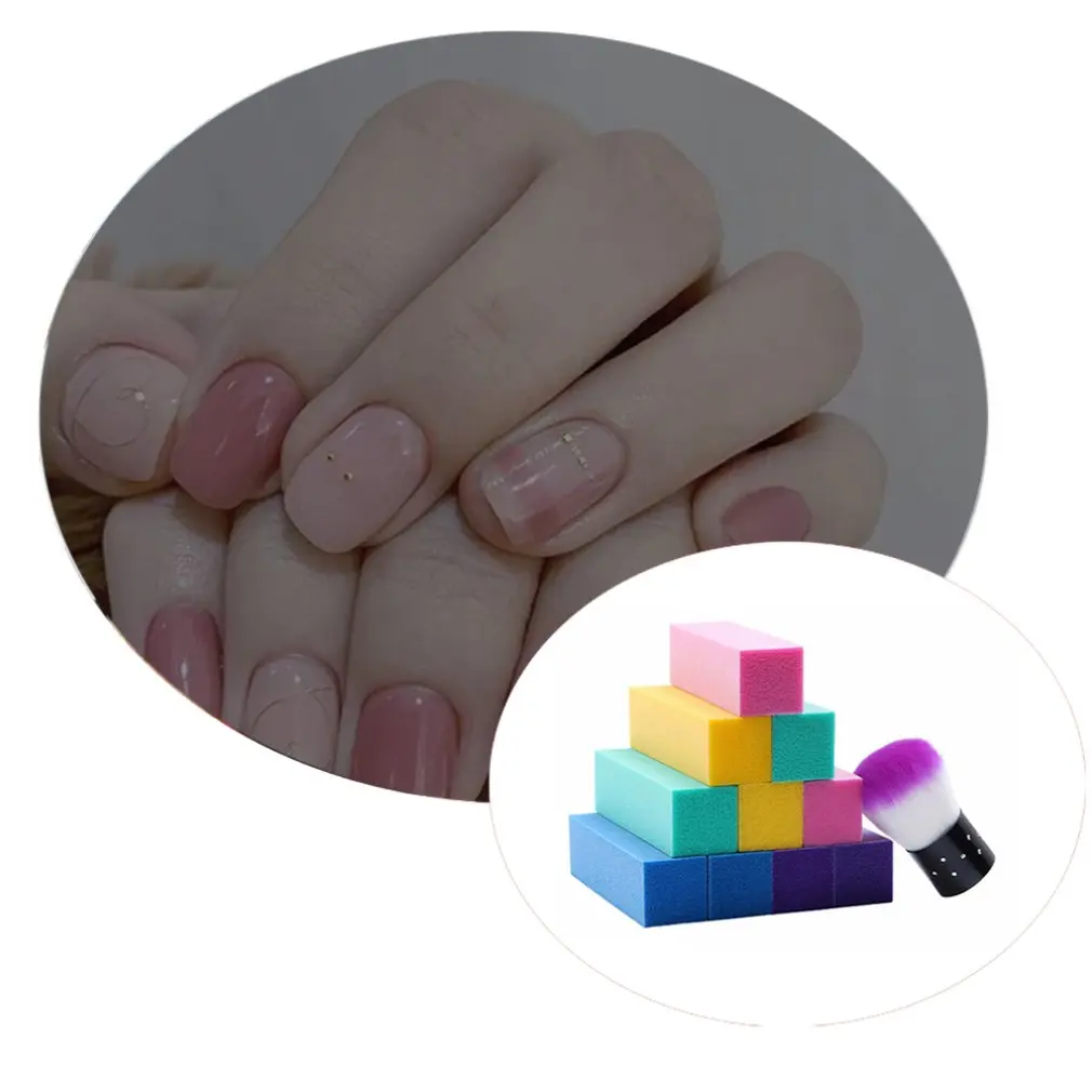 11 шт./компл. полировка для маникюра фотоальбом 10 смешанных цветов