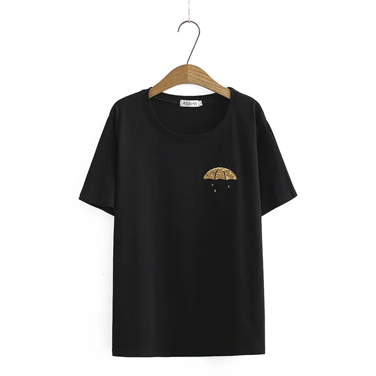 

t-shirts women tshirts women O-Neck Short Sleeve Appliques