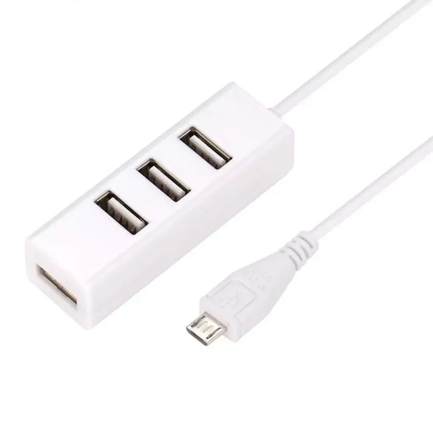 

Carprie New White Micro USB To 4 Port OTG Hub For Raspberry Zero Hot 18Mar12 Drop Ship