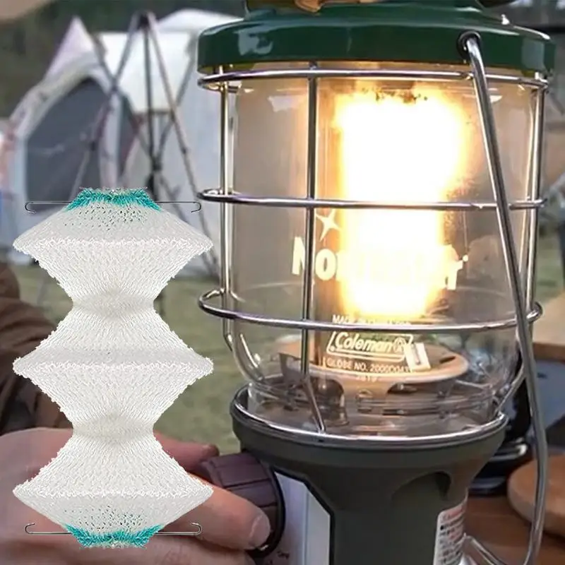 

Lantern Mantles 3-Layer Propane Light Mantles With 2 Mounting Clips 5pcs Cape Shape Lamp Shades For Picnics Camping