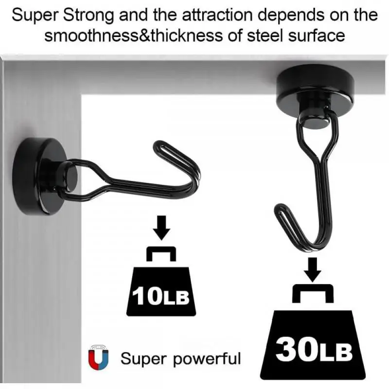 Магнитные Крючки для тяжелых условий эксплуатации мощный неодимовый магнит 30
