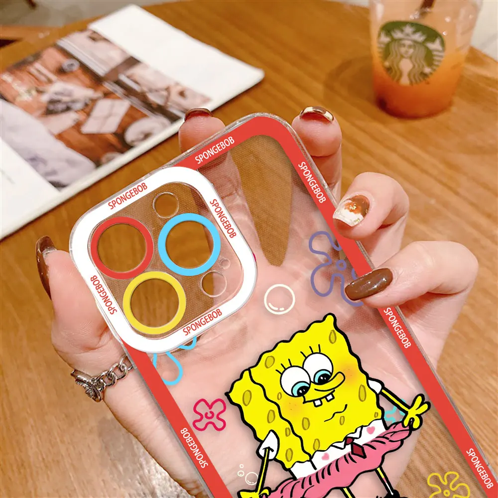 Забавный мультяшный S-Губка Боб глаза ангела прозрачная фотография для VIVO V25 V27E V29E