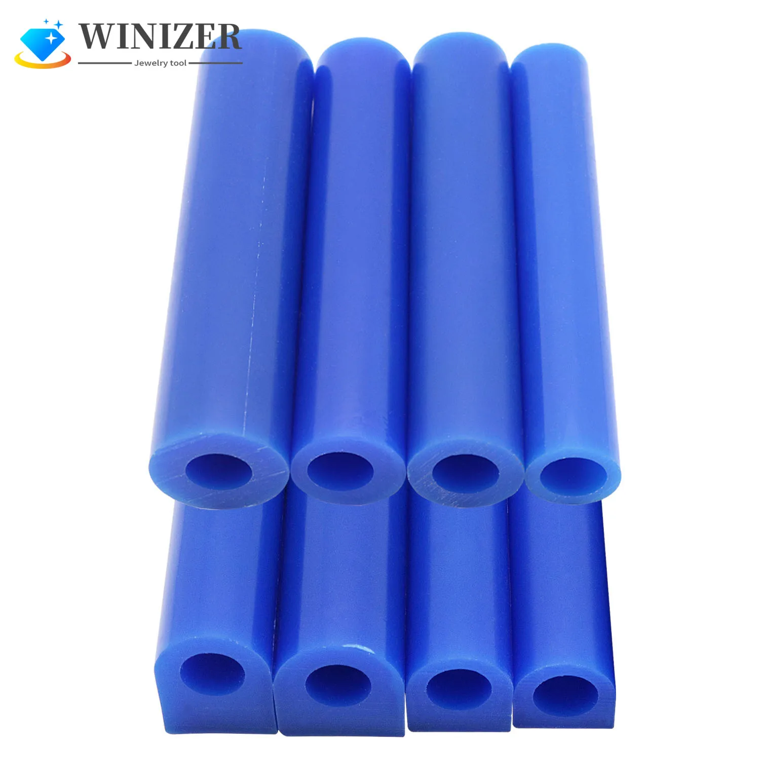 

1Pcs DIY Jewelry Carving Mold Jewelry Ring Tool Blue Carving Wax Tube Carving Wax Ring Tube for Making Rings Mold Hard Wax Blank