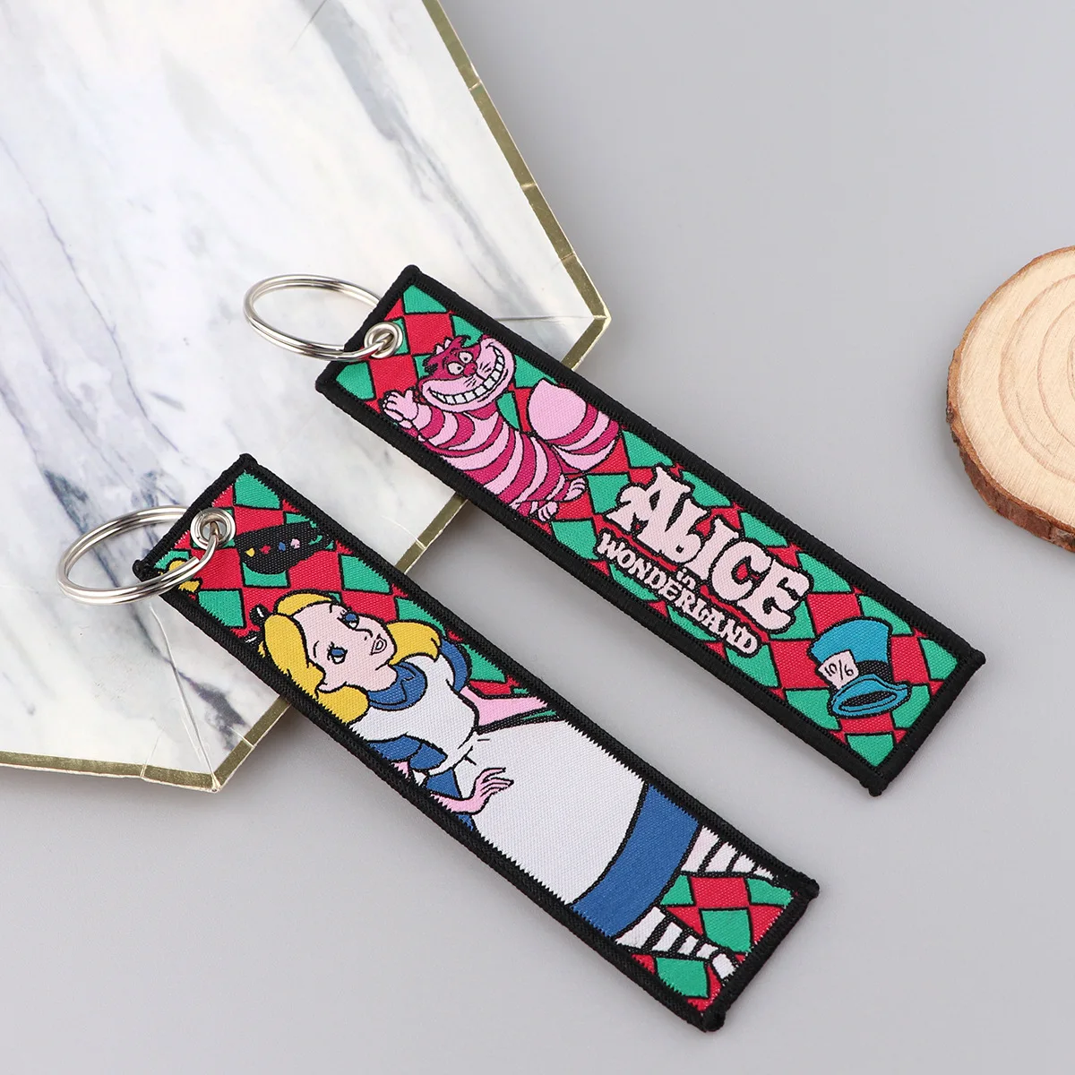 Тканевый брелок для ключей из мультфильма Принцесса Белль Ариэль Золушка Эльза