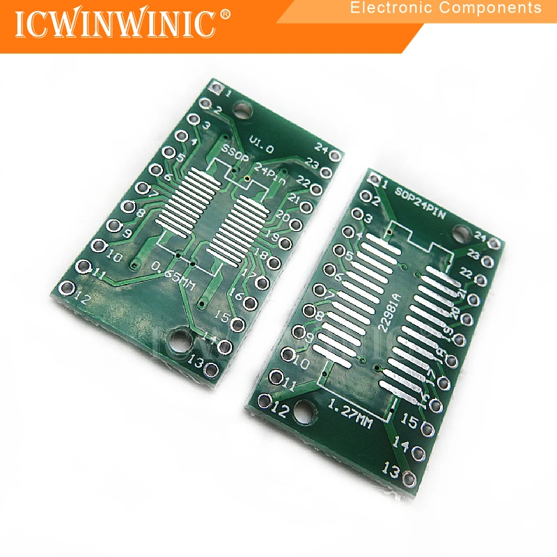 10 шт. SOP24 SSOP24 TSSOP24 SMD встроенная плата адаптера DIP 0 65/1 27 мм