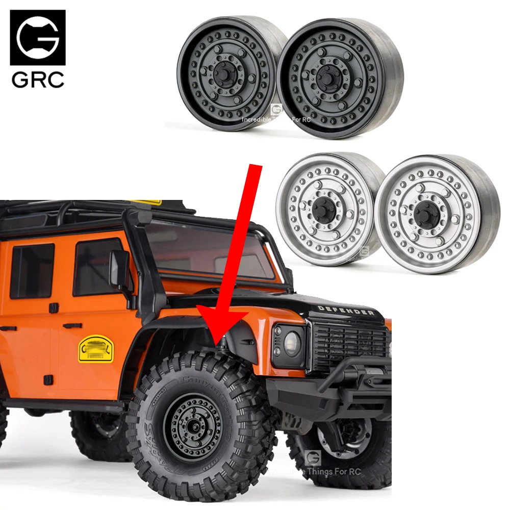 

2pcs GRC 1.9 Inch Metal Rhino Wheel RIM Hubs for 1/10 RC Rock Crawler Car TRX4 TRX6 G63 D90 D110 Axial SCX10 II 90046 Jeep TF2