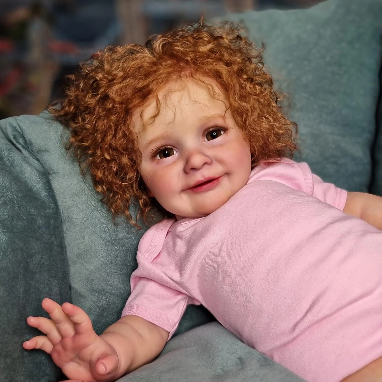 

NPK 66CM Reborn Toddler Big Gril Baby Doll Hande made Popular Zoe Our Happy Baby Girl Doll Collecitble Art Doll