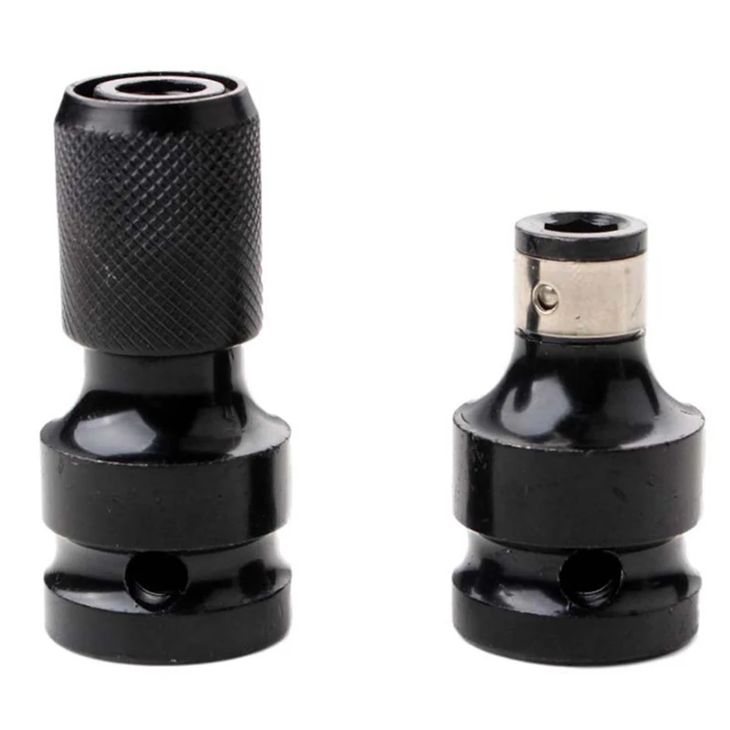 

1/2 inch Square To 1/4 inch Hex Ratchet Socket Wrench Socket Adapter Spanner Set Drive Converter Impact Tool