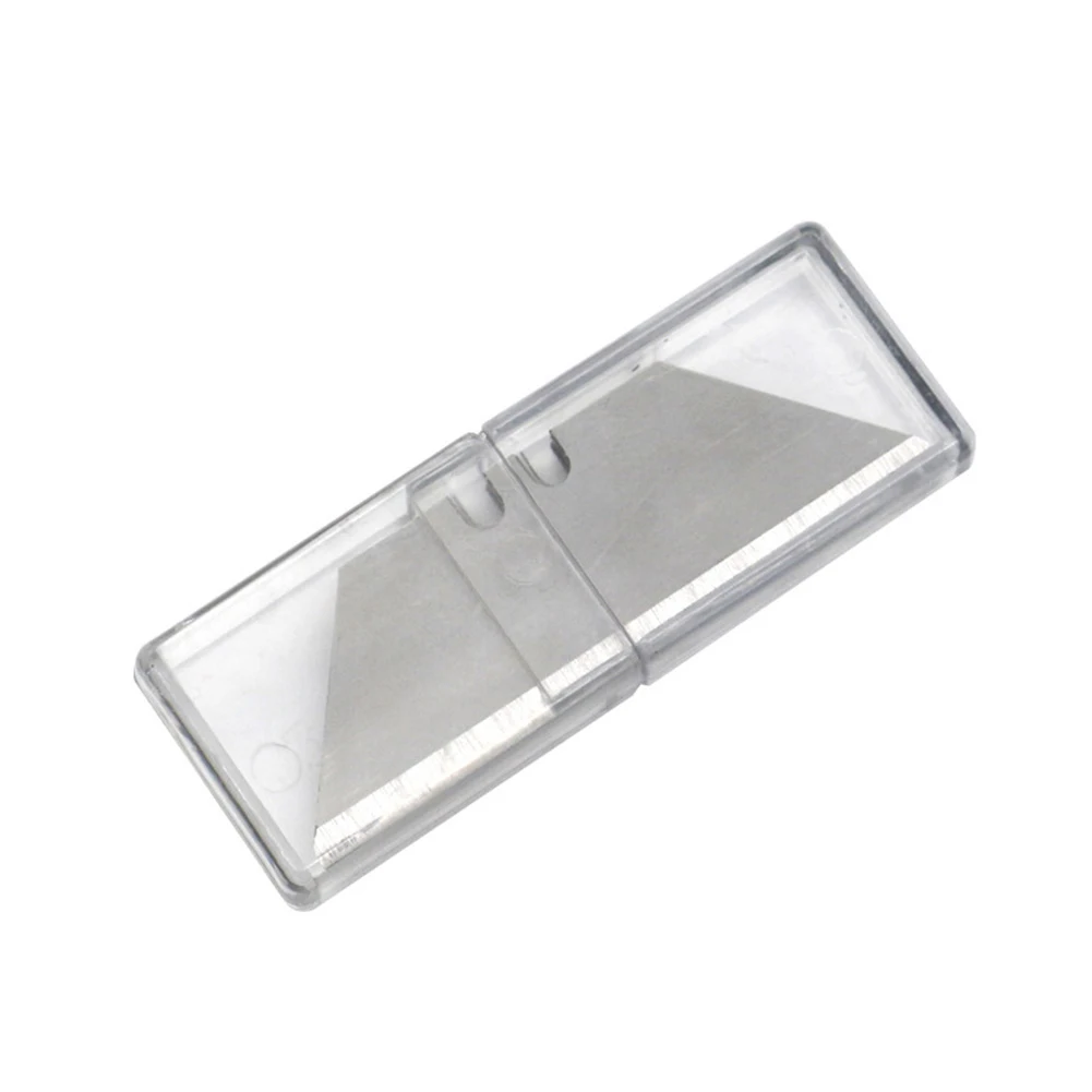 

10pcs/set Trapezoidal Blade Replacement Blade Carbon Steel DIY Art Craft Cutter Tool Multifunction Wood Paper Plastic Cutting