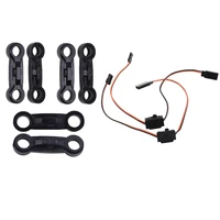 2pcs receiver extra channel extended cable for bumper 110 with rear ball head pull rod link rod for wltoys 128 rc car