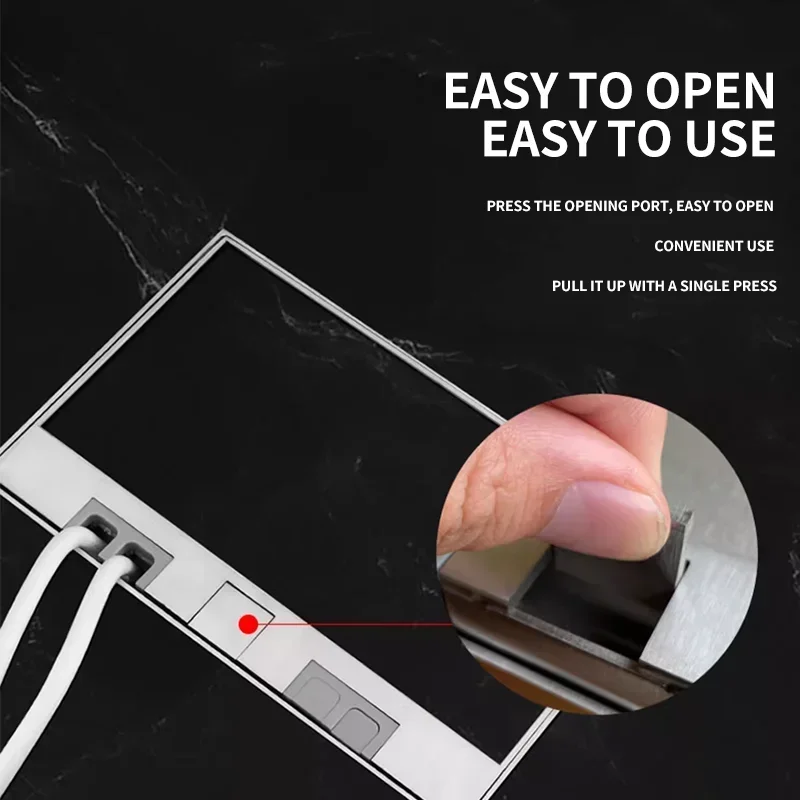 130 мм * 200 Встроенная Скрытая напольная розетка FR/UN/US/EU/UK сменный модуль плоская 250 В