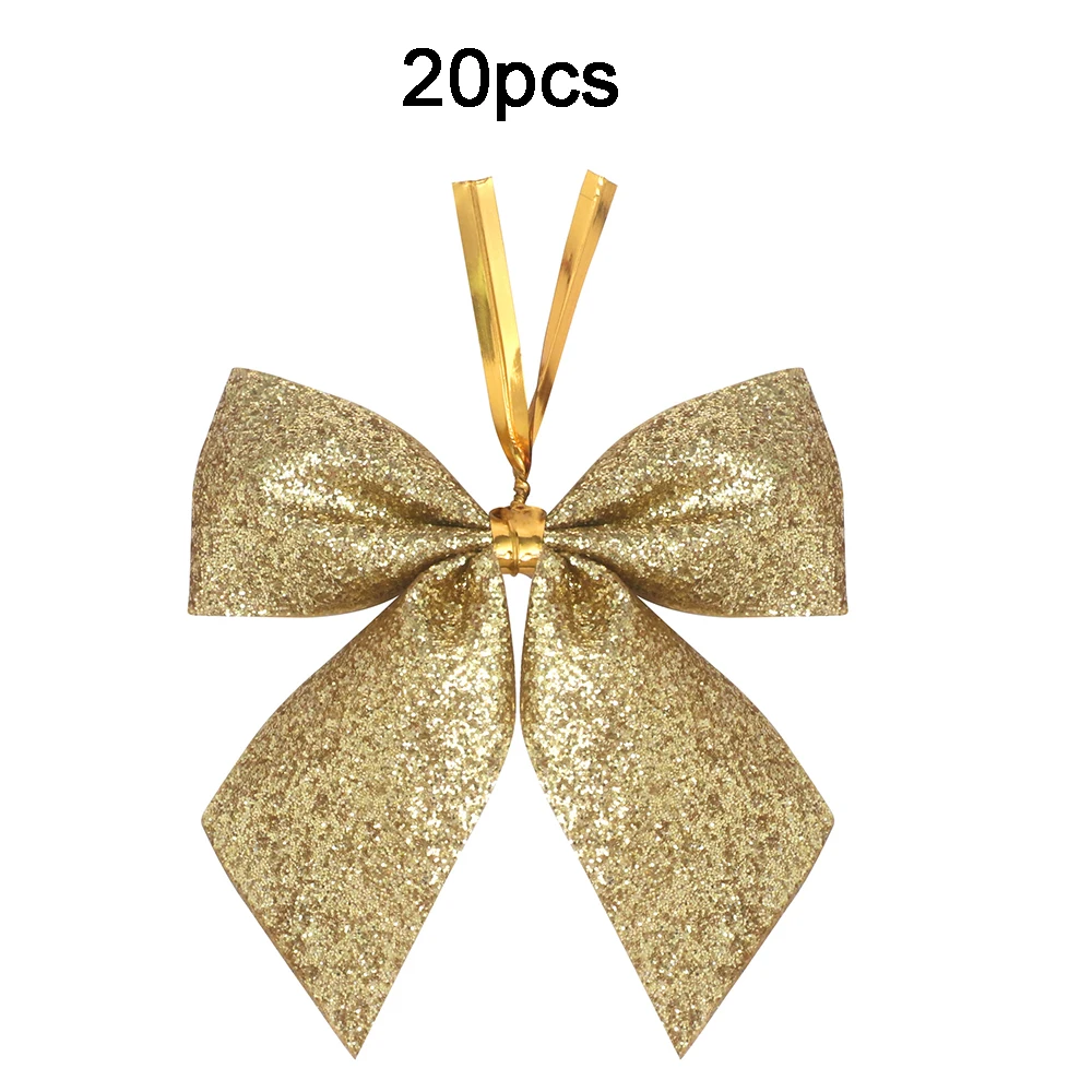 

Рождественские банты красные золотые 20 шт