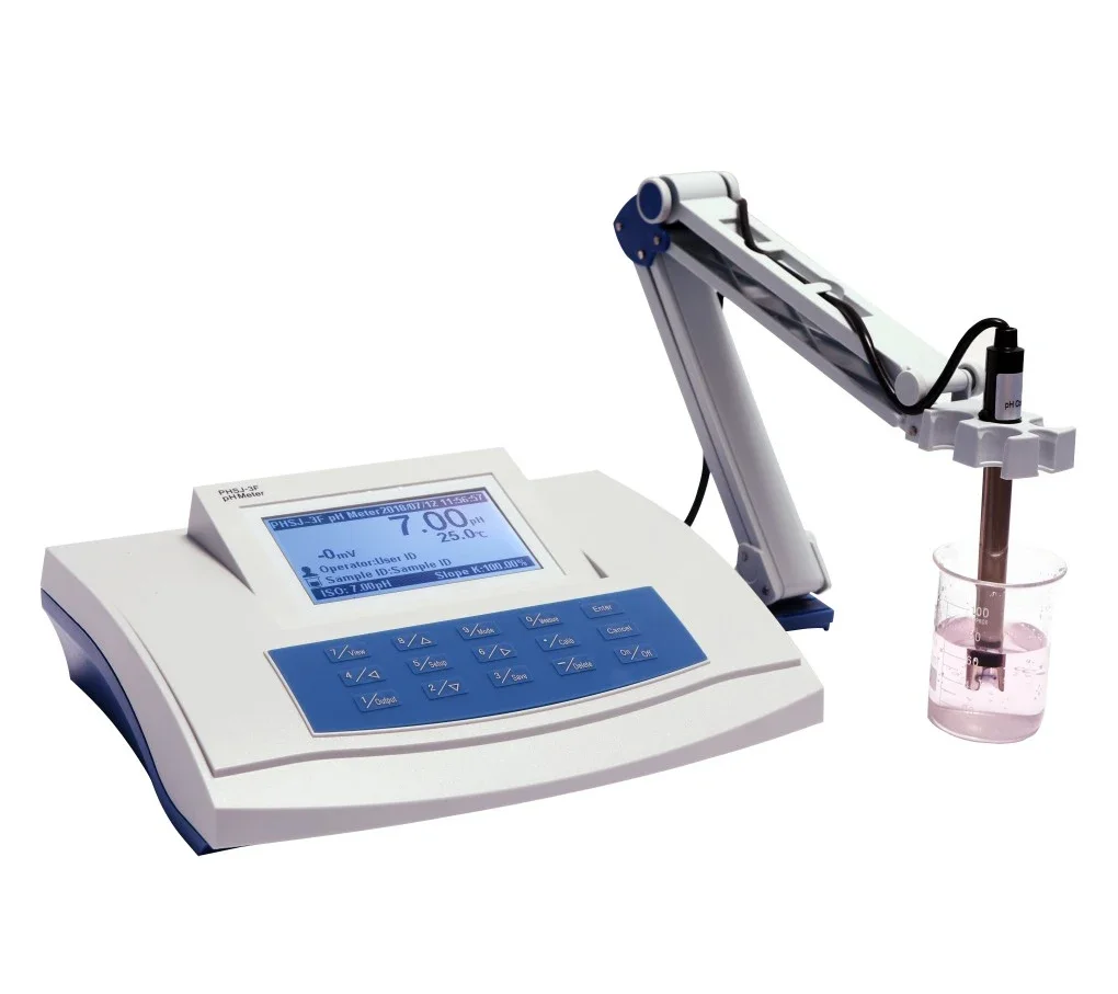 PHSJ-4F и PHSJ-3F Benchtop PH метр ATC Высокая точность цифровой с ЖК-экраном